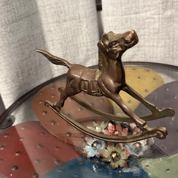 Vintage, Solid Brass Rocking Horse Figurine - Picture 4 of 5